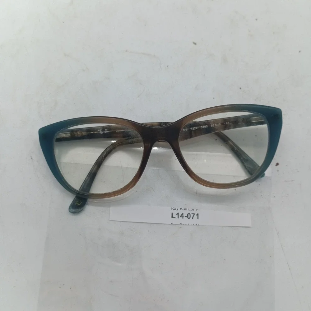 Ray-Ban RB5322 5490 Teal Brown 53-18-140 Cat Eye Full Rim Frames Only 71